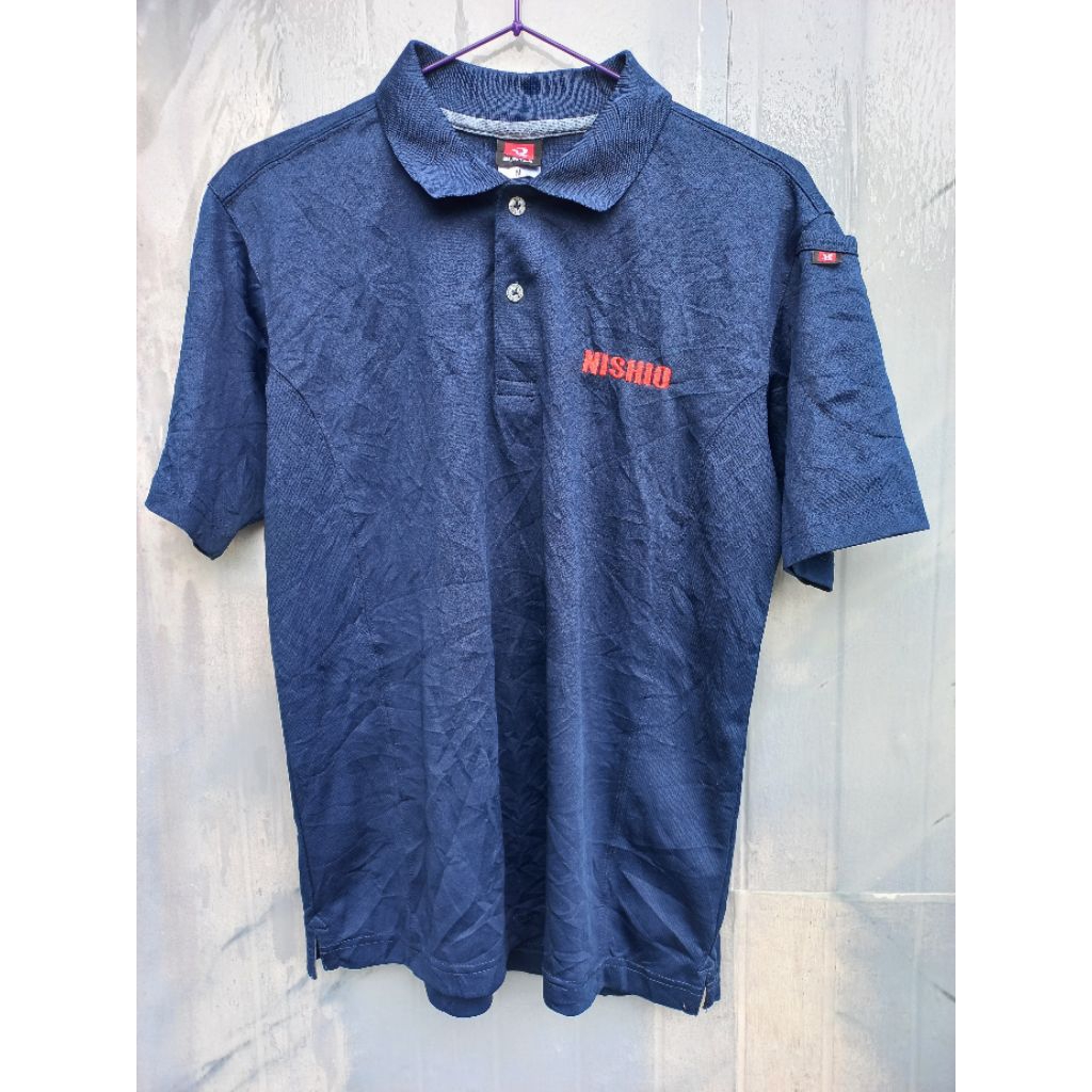 (BURTLE)เสื้อโปโลมือสอง รอบอก38 ยาว24 นิ้ว ผ้าโพลีฯ100% งานแบรนด์แท้มือสอง ซักพร้อมใช้งาน *ไม่คราบไม