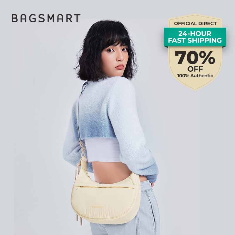 BAGSMART แฟชั่นเกี๊ยวกระเป๋าผู้หญิงสบาย ๆ เดินทางกระเป๋าสะพาย Crossbody bag กระเ