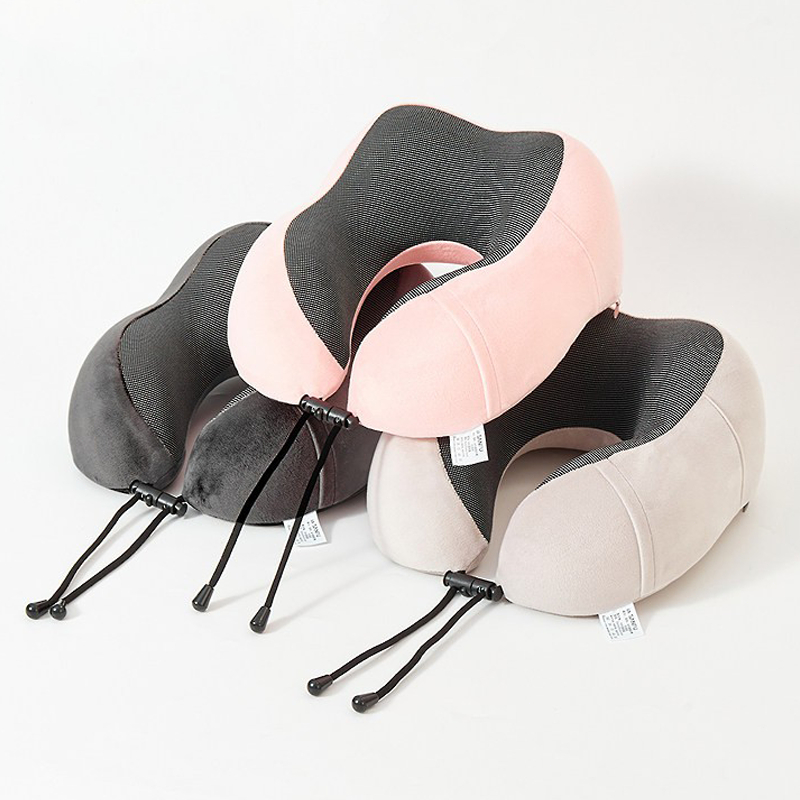 หมอนรองคอแบบพกพา หมอนเดินทาง  28*25*13 ซม คอสนับสนุนเบาะตุ๊กตา รูปตัว U แบบพกพา จัดเก็บได้ง่าย พกพาแ