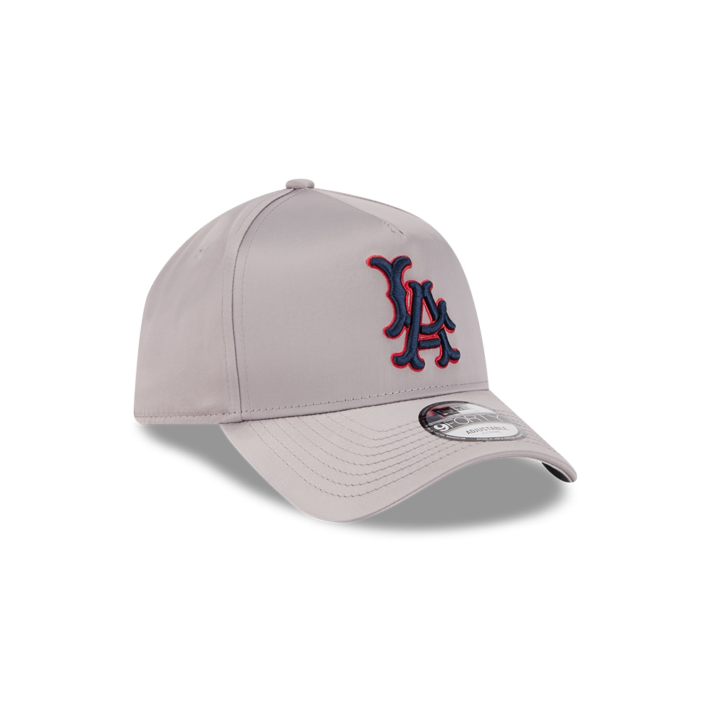 New Era قبعة 9Forty ‏Los Angeles Angels ساتان — رمادي — صورة 3