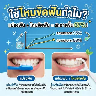 ไหมขัดฟัน 500 ชิ้น (เซต 10 กล่อง) พกติดตัวไว้ มั่นใจทุกมื้ออาหาร เส้นนุ่ม แคะง่าย ไม่เจ็บเหงือก