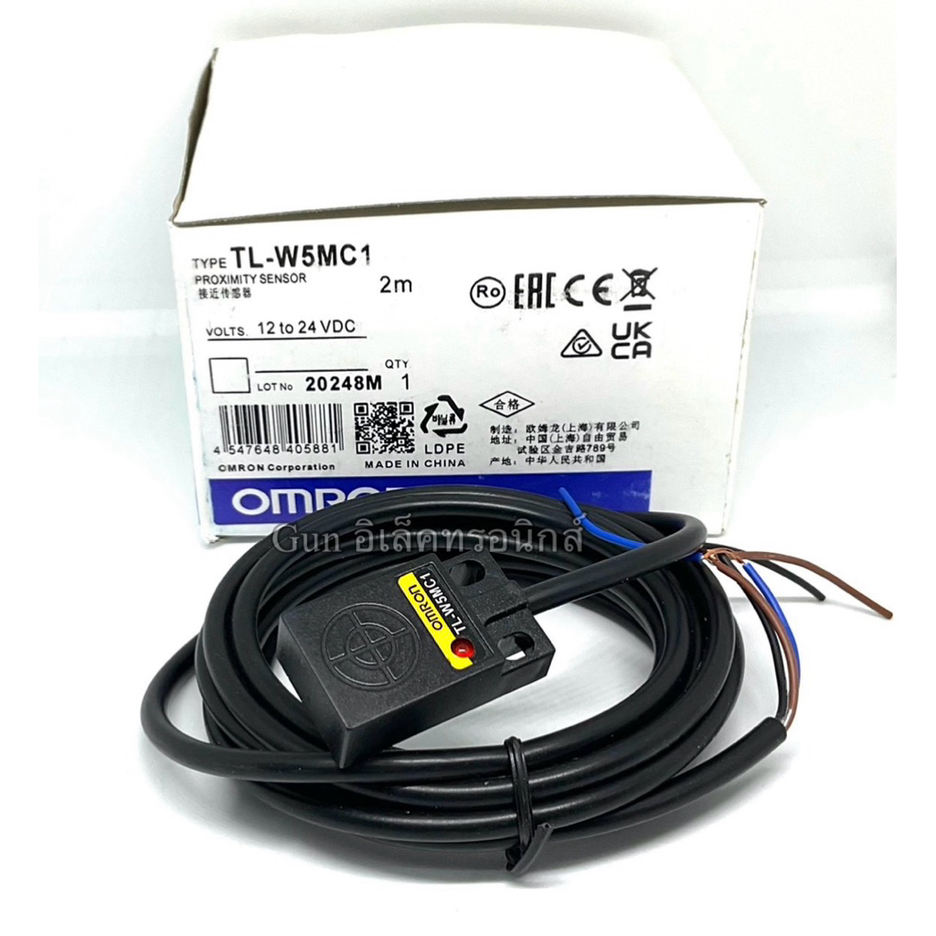 TL-W5MC1 เซ็นเซอร์ sensor  proximity switch 3 สาย ระยะจับ 5มิล ชนิด NPN NO แหล่งจ่าย 12-24VDC ของใหม