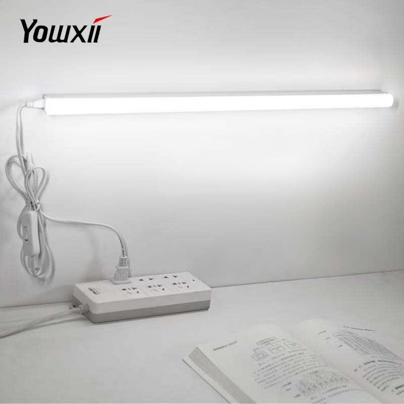 YOWXII หลอดไฟ LED T5 หลอดไฟ ติดกำแพง Light Tubes ปลั๊ก แถบยาว ไฮไลท์ โคมไฟตั้งโต๊ หลอดประหยัดไฟ +พร้อมสวิตซ์สาย ห้องชุด