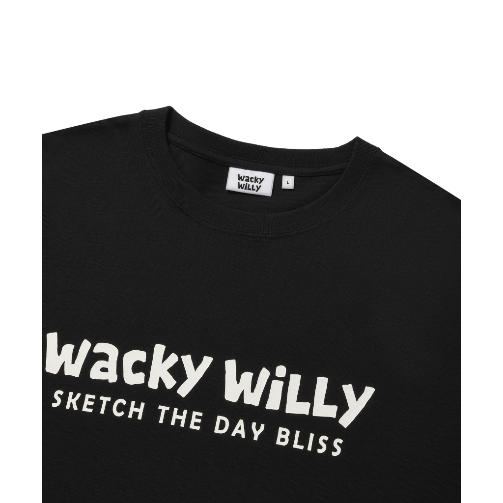 WACKY WILLY เสื้อยืดรุ่น Wacky Big Typo Short Sleeve T-Shirt Black (80101SWBSSU_H5BKXX) — صورة 3