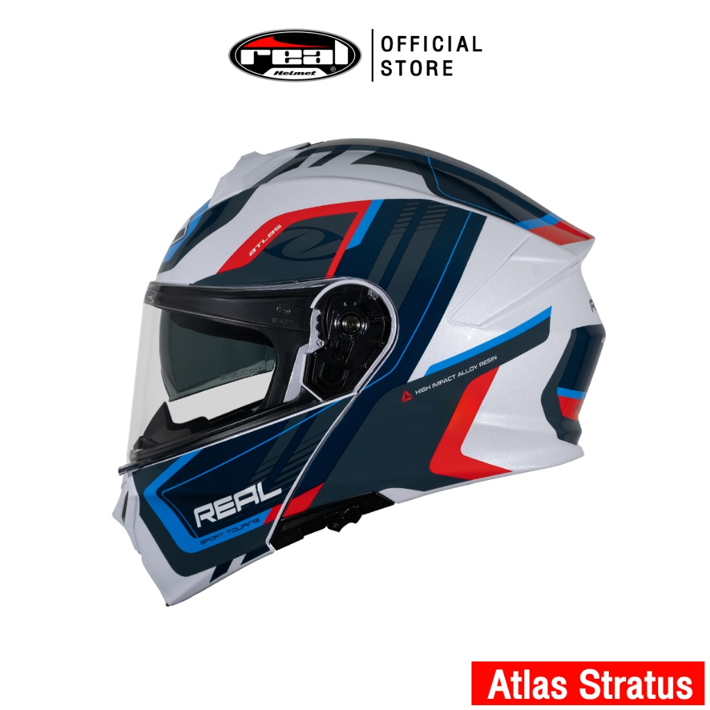 Real Helmets หมวกกันน็อคยกคาง Atlas Stratus