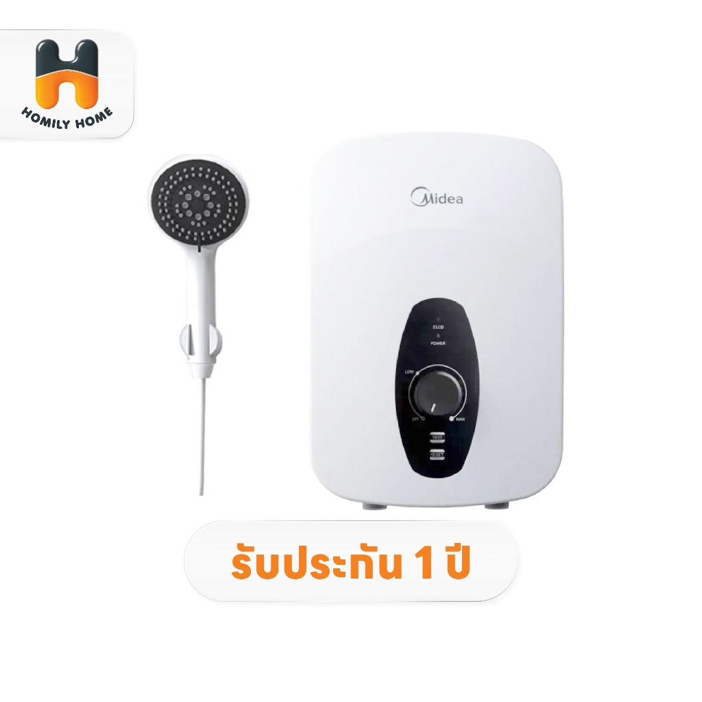 Midea เครื่องทำน้ำอุ่น รุ่น MWH-38QTH(W) 3800W และ รุ่น MWH-45QTH(W) 4500W