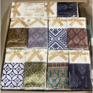 ของที่ระลึกงานเกษียน ของชำร่วยงานบวช งานแต่ง งานบุญ กระเป๋าผ้าต่่อผ้าไทยใบใหญ่ๆ (10*11.5 นิ้ว)