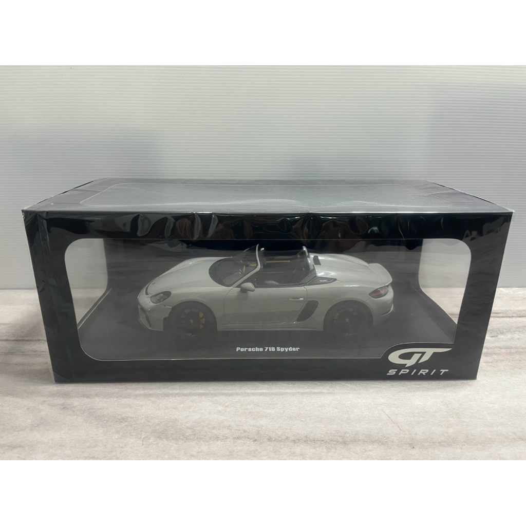 Porsche 718 Spyder 1/18 GT Spirit Crayon Grey