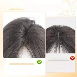 วิกผมหน้าม้าใส่แล้วดูผมหนาขึ้น แบบธรรมชาติ ทำมาจากผมจริงงานละเอียดมาก อุปกรณ์เสริมผม ผมหน้าม้าปลอม วิกผม ใส่แล้วสวยทันที