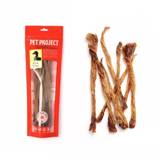 Pet Project Duck Gullet หลอดอาหารเป็ด 50 กรัม ธรรมชาติ 100%