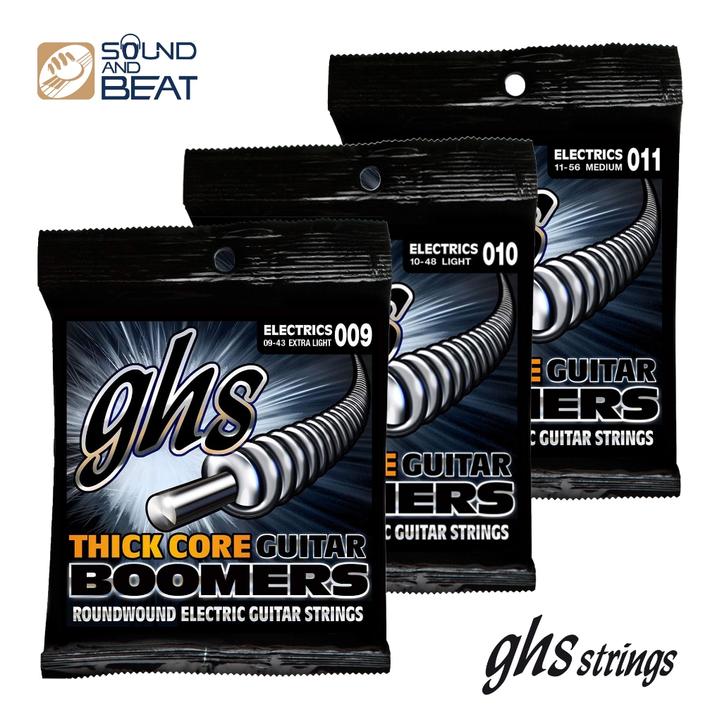 สายกีตาร์ไฟฟ้า GHS SETS Electrics Boomers Thick Core