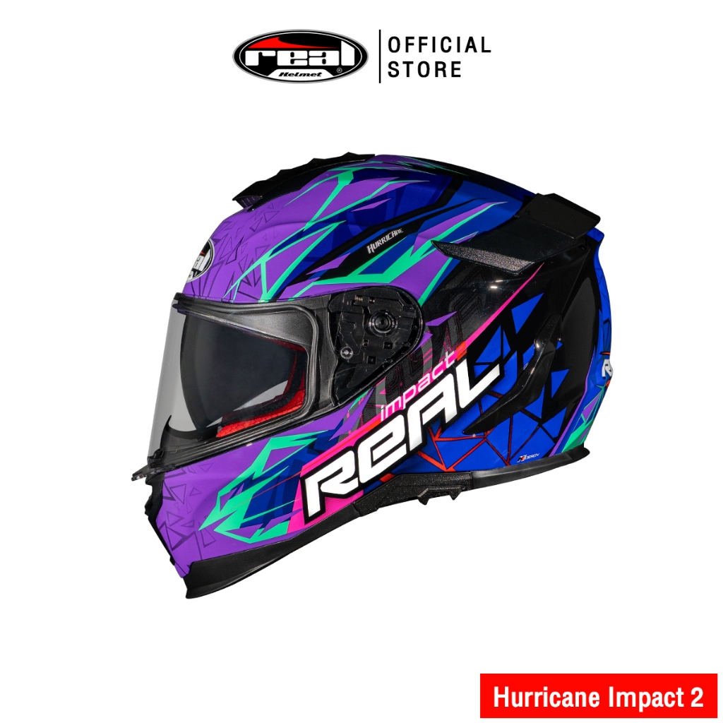Real Helmets - หมวกกันน็อคเต็มใบ หมวกกันน็อค Hurricane Impact 2