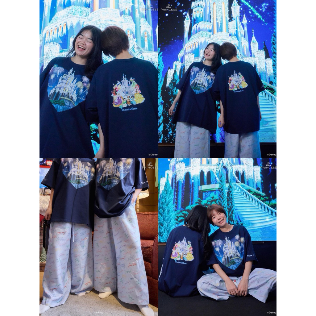 Lotพร้อมส่ง🏰Home to my heart เสื้อ กางเกง Disney The Castle ปราสาทดิสนีย์ 🏰✨(New in pack)