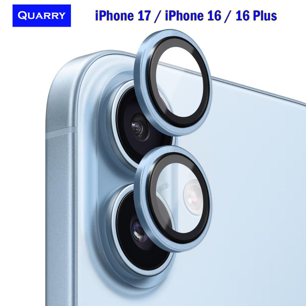 ✨ QUARRY กันรอยกล้องไอโฟน iPhone 17 / iPhone 16 / 16 Plus กันเลนส์กล้องไอโฟน iPhone17 iPhone16 Camera Protector
