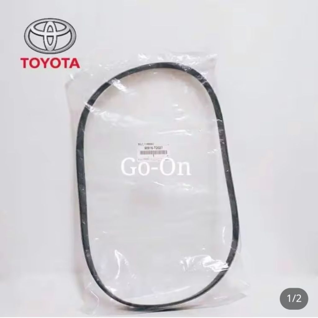 (แท้ศูนย์) สายพาน หน้าเครื่อง อัลติส ALTIS 2010-2016 (เครื่อง DUAL) 6PK1230 (90916-T2027)