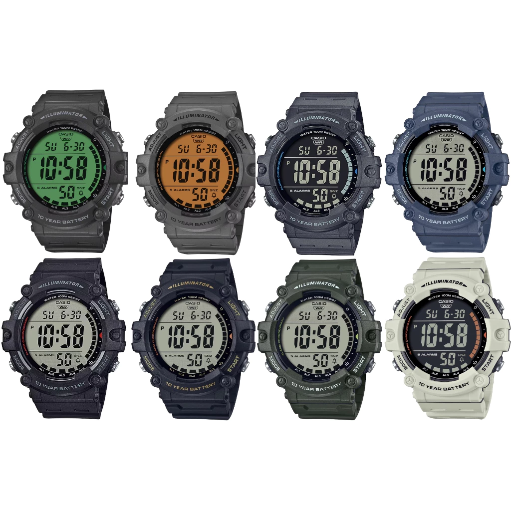 แท้ Cmg New Casio AE-1500WH AE-1500W AE-1500 (กล่องคลีม) ประกันศูนย์ ไทย 1 ปี