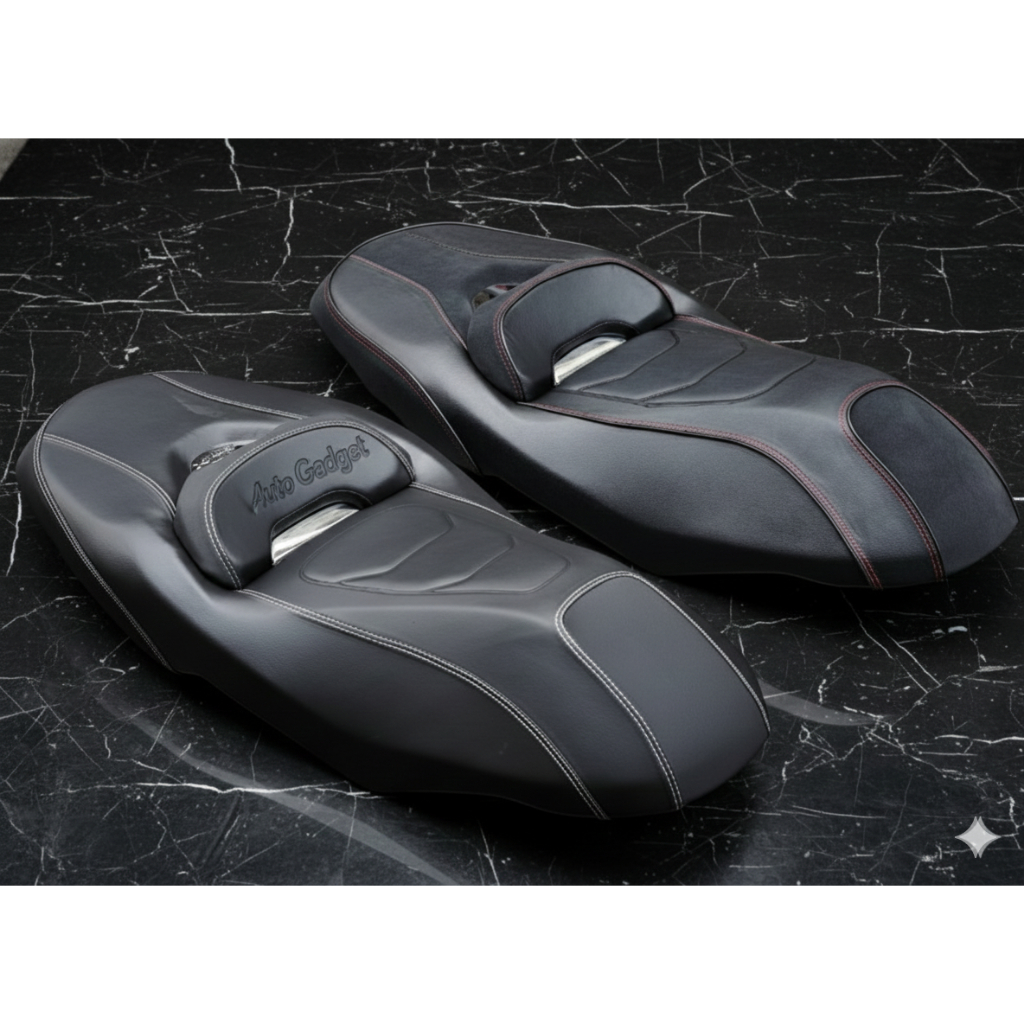 เบาะแต่งทรงสปอร์ต โครเมียม Xmax300 2023-2025