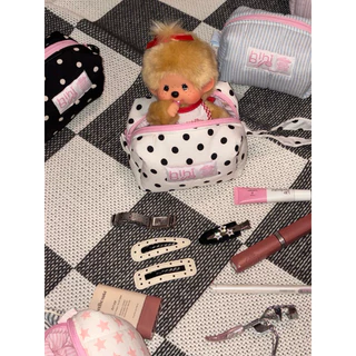 hihibye mini fluffy pouch bag | 15 × 8 cm | handle 12 cm (ใบเล็ก)