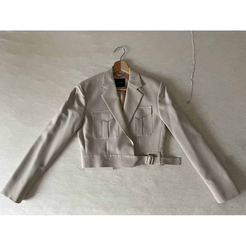 Irvin Blazer in Beige Virginx