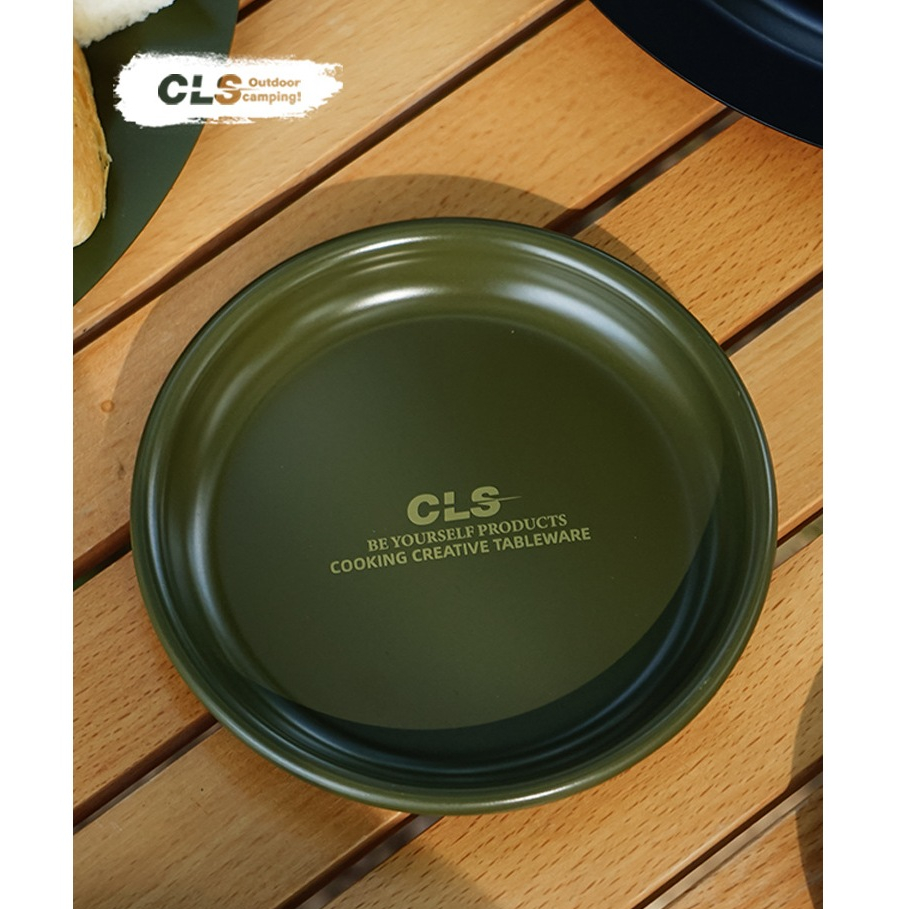 CLS จานมินิมอลเคลือบกันติด สแตนเลส 304 (ขนาดเล็ก)
