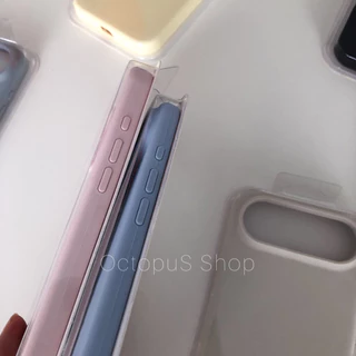 (สำหรับรุ่น 17-17promax) เคสซิลิโคนสีพื้น เคสสีพื้นไม่มีโลโก้ ด้านในบุกำมะหยี่ พร้อมส่ง ***