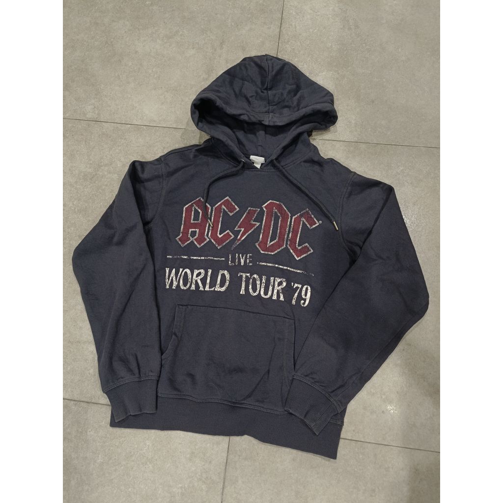 เสื้อ H&M "AC DC World Your '79" Print Hoodie/XS