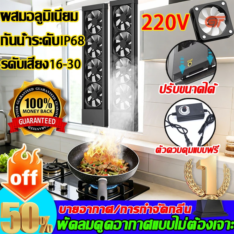 รับประกัน2ปี💥พัดลมดูดอากาศ12นิ้ว220vนิ้วมอเตอร์ทองแดง ลมแรง วัสดุอลูมิเนียมอัลลอยด์พัดลมระบายอากาศ พ