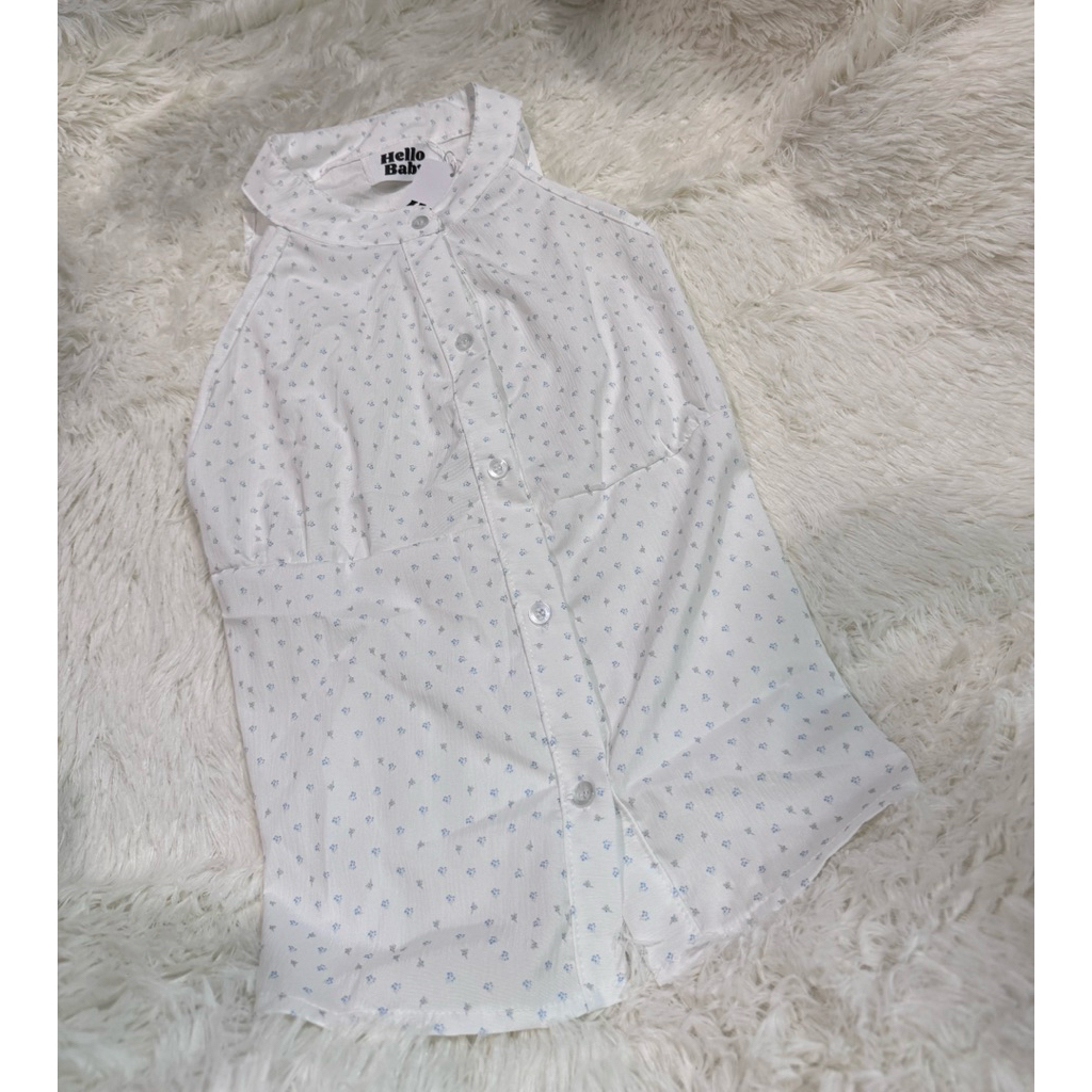 เสื้อเเขนกุดHello baby(มือ1)