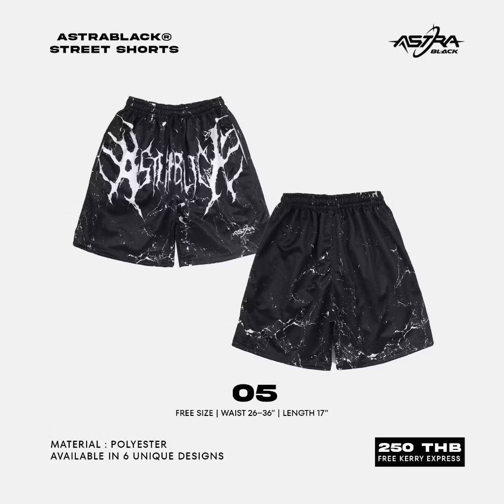 ASTRABLACK® — STREET SHORTS (กางเกงขาสั้นพิมพ์ลาย) - รูปที่ 4