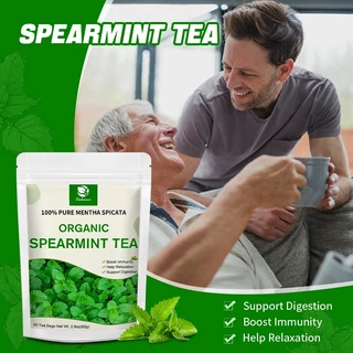 Lukaree 100% Natural Spearmint Tea ชาสเปียร์มินต์ สนับสนุนการย่อยอาหาร 30bags/60g