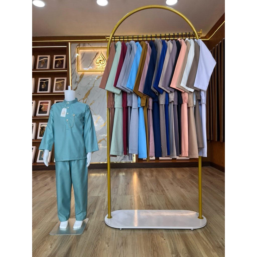 ชุดกุรตาเด็ก ( แขนยาว ) รุ่นกระดุมโซ่ (8-12ปี)