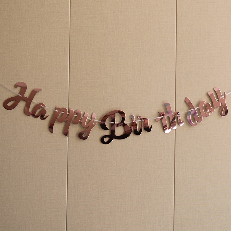 ป้ายเเขวน เเบนเนอร์ สุขสันต์วันเกิด ป้ายห้อยวันเกิด Hanging banner Happy Birthday sign birthday hanging sign.