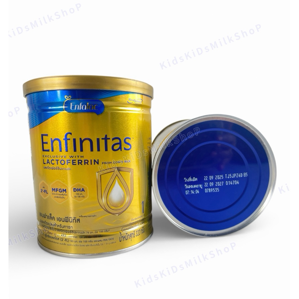 นมผง Enfalac Enfinitas เอนฟินิทัส สูตร1 ขนาด320กรัม