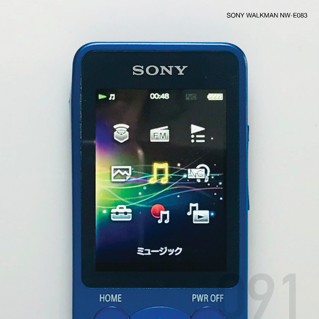 เครื่องเล่น MP3 ‘SONYWALKMAN NW-E083’ 5151655 (091BLUE) ความจุ 4G ตำหนิด้านข้างมีรอยบุบ มีริ้วรอย รอ