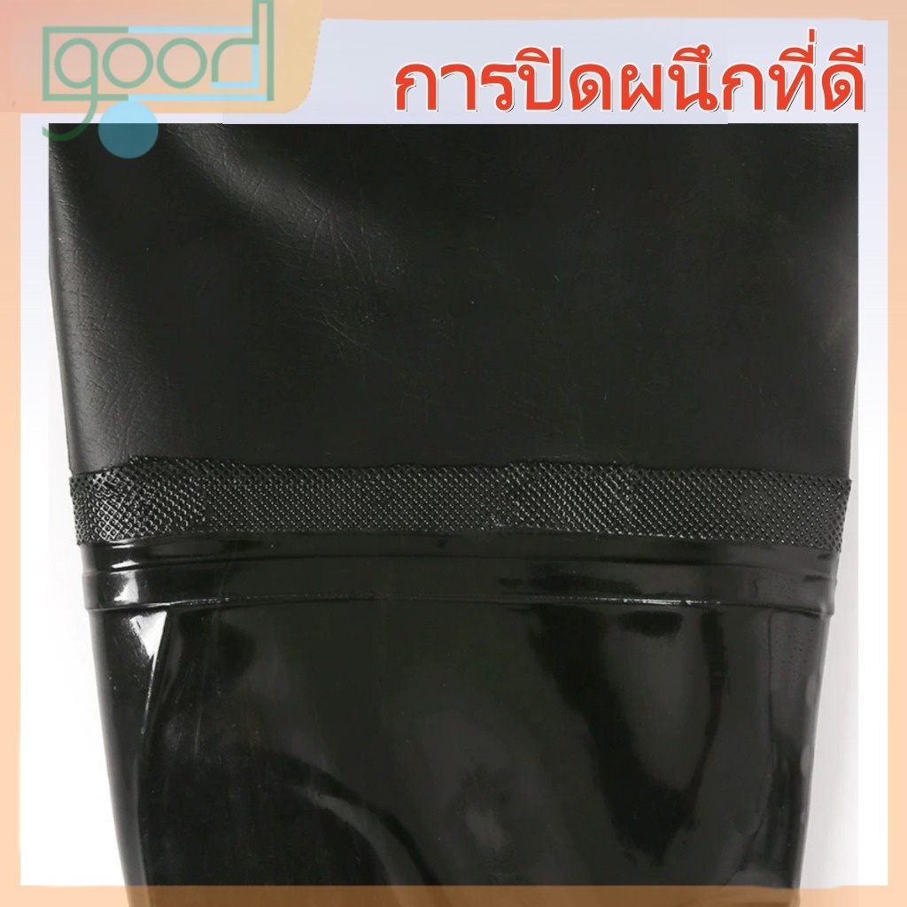 รองเท้าบูทกันน้ำ กางเกงบูทกันน้ำ PVC อย่างดี ประมาณ 124 เซนติเมตร กางเกงทำสวน ป้องกันน้ำ น้ำท่วม ทำสวน โคลนไม่ดูด - รูปที่ 3