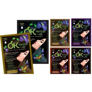OK Herbal โอเค เฮอเบิล แชมพูปิดผมขาว ( มี 6 สีให้เลือก )