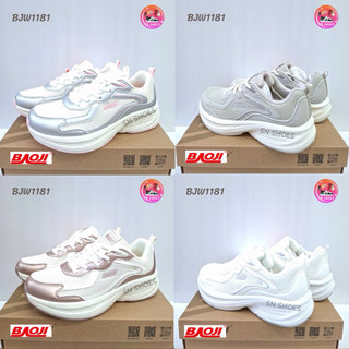รองเท้าผ้าใบบาโอจิ BAOJI เเท้100% BJW 1181 รองเท้าผ้าใบผู้หญิง ไซร้ 37-41
