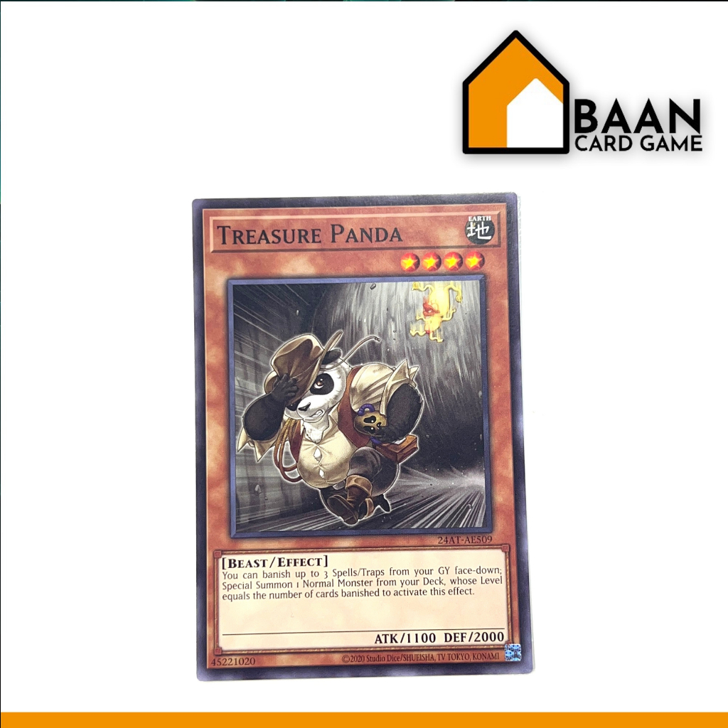 Treasure Panda (Common) Asia English Yu-Gi-Oh! Official Card Game (การ์ดเกม ลิขสิทธิ์แท้จากญี่ปุ่น)
