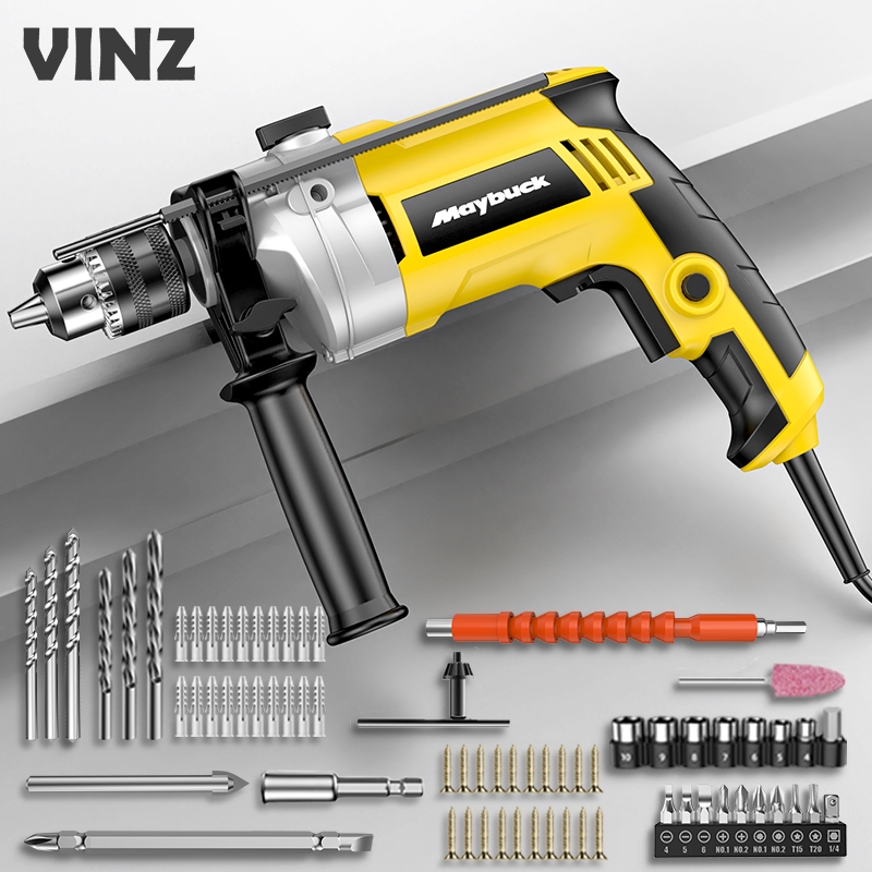 เจาะกระแทก สว่านไฟฟ้า 2000W สว่าน เจาะปูน เหล็ก ไม้ได้ ปรับสปีดได้ เปลี่ยนหัวได้ อุปกรณ์ใหม่