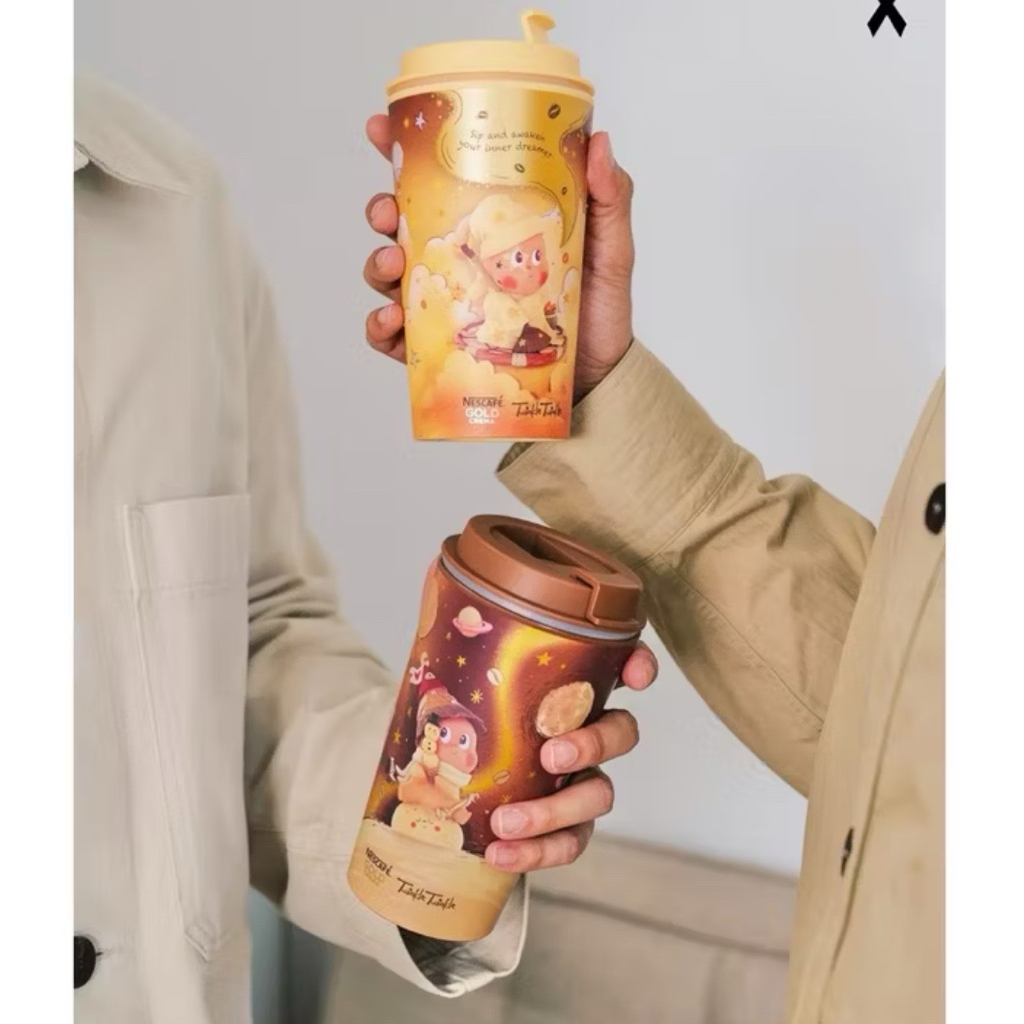 แก้วกาแฟเนสกาแฟโกลด์ Nescafe Gold ×Twinkle Twinkle 18 oz สีน้ำตาล