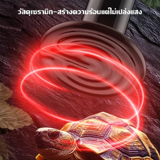 【จัดส่งทันที】หลอดไฟเซรามิค​ 150/200W หลอดไฟให้ความร้อน​(ไม่มีแสง) ใช้กับขั้วเซรามิค IP67 ให้ความอบอุ่นสัตว์เลี้ยงทุกชนิด