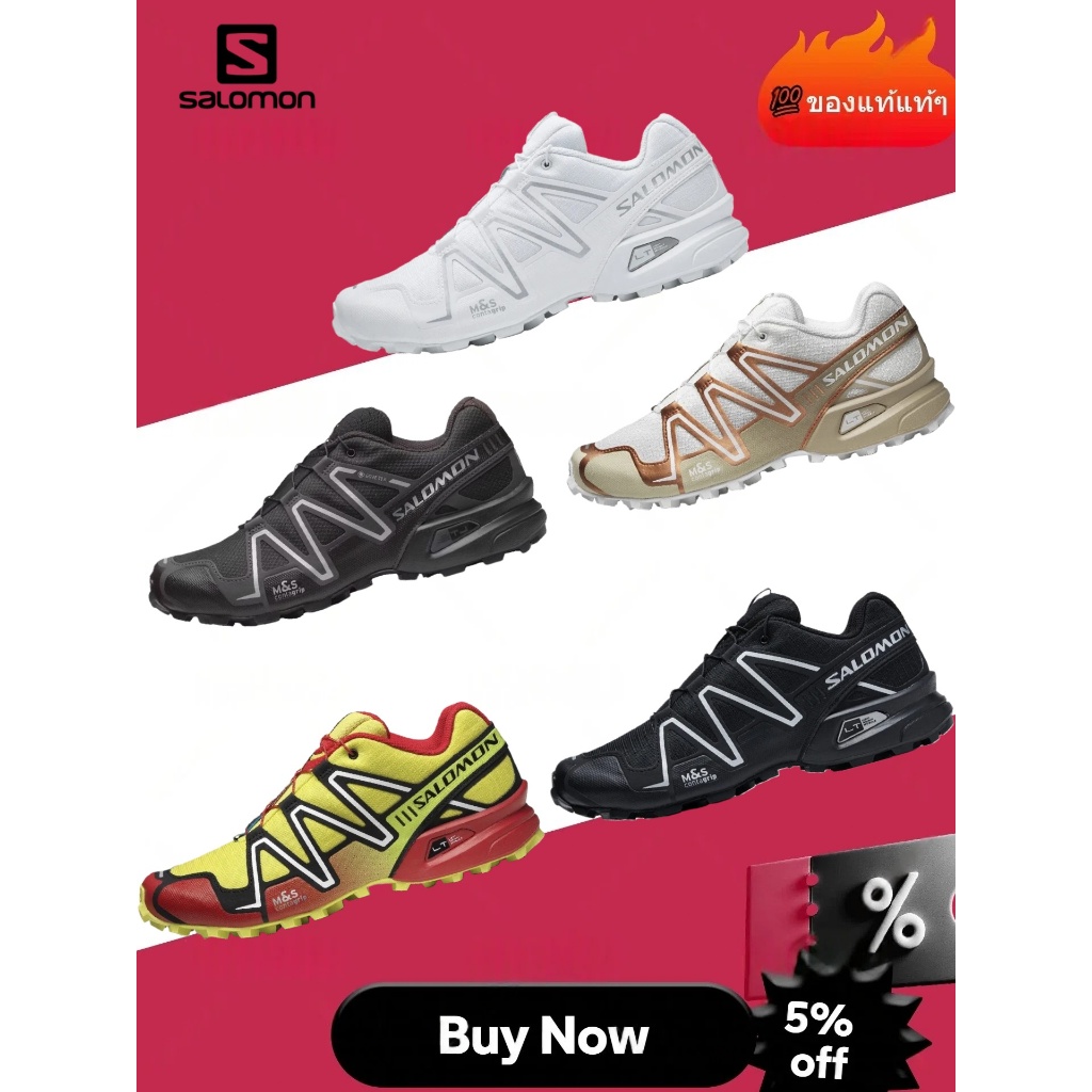 🔥（แท้ 100%）✅ SALOMON Speedcross 3 รองเท้ากีฬาทรงต่ำ ลดแรงกระแทก ทนทานสุด Unisex