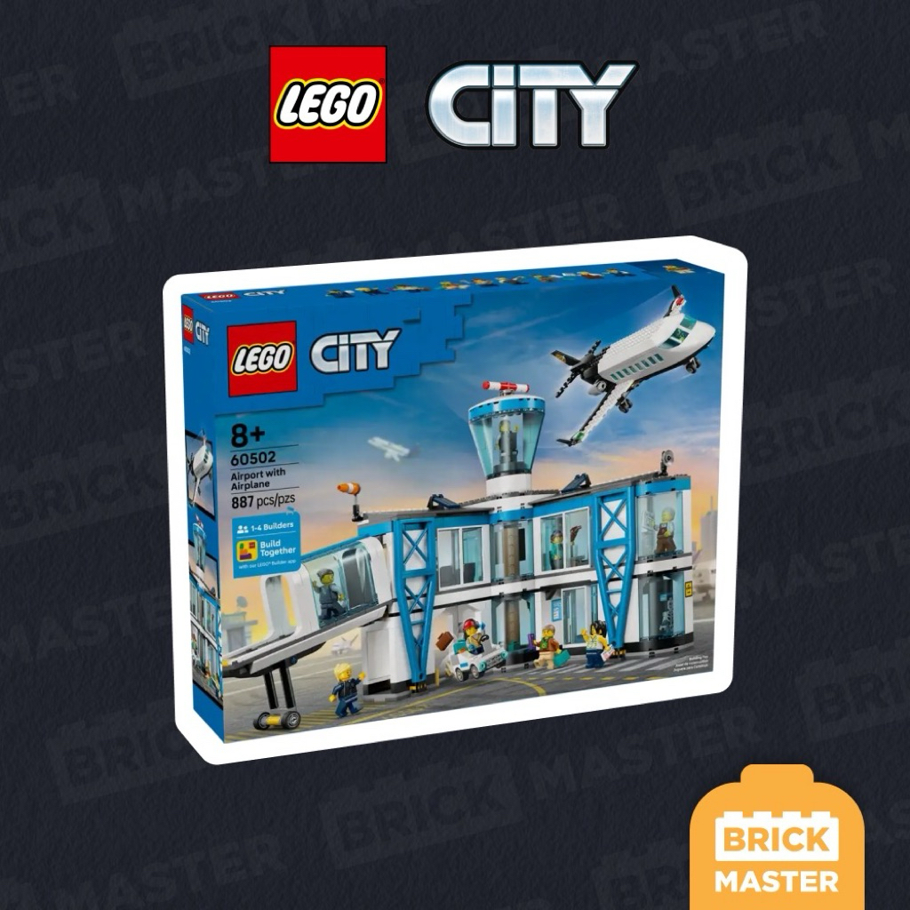 LEGO CITY 60502 : Airport with Airplane (เลโก้แท้ เครื่องบิน สนามบิน)