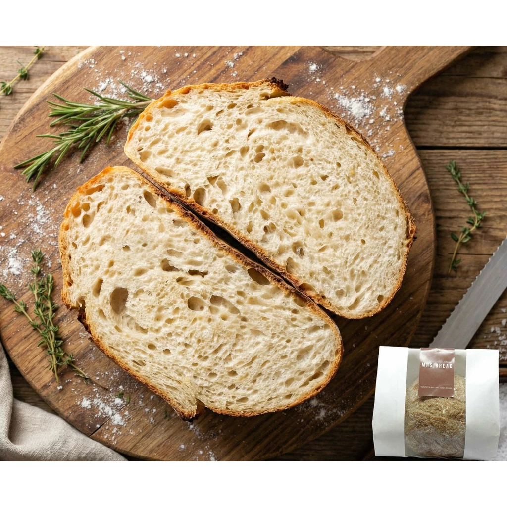 Plain white sourdough bread