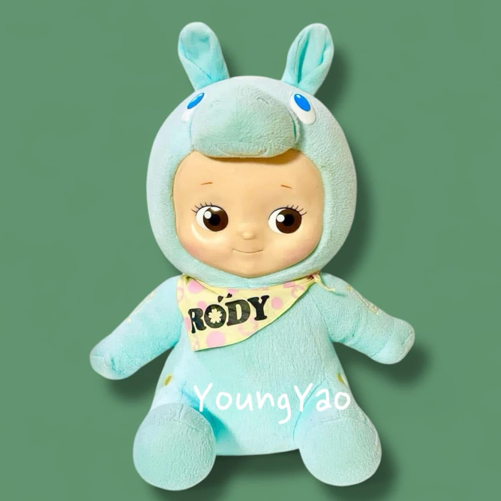 Kewpie (Rody/Blue) Bandana BIG stuffed toy “Rose O’Neill Kewpie x Rody”