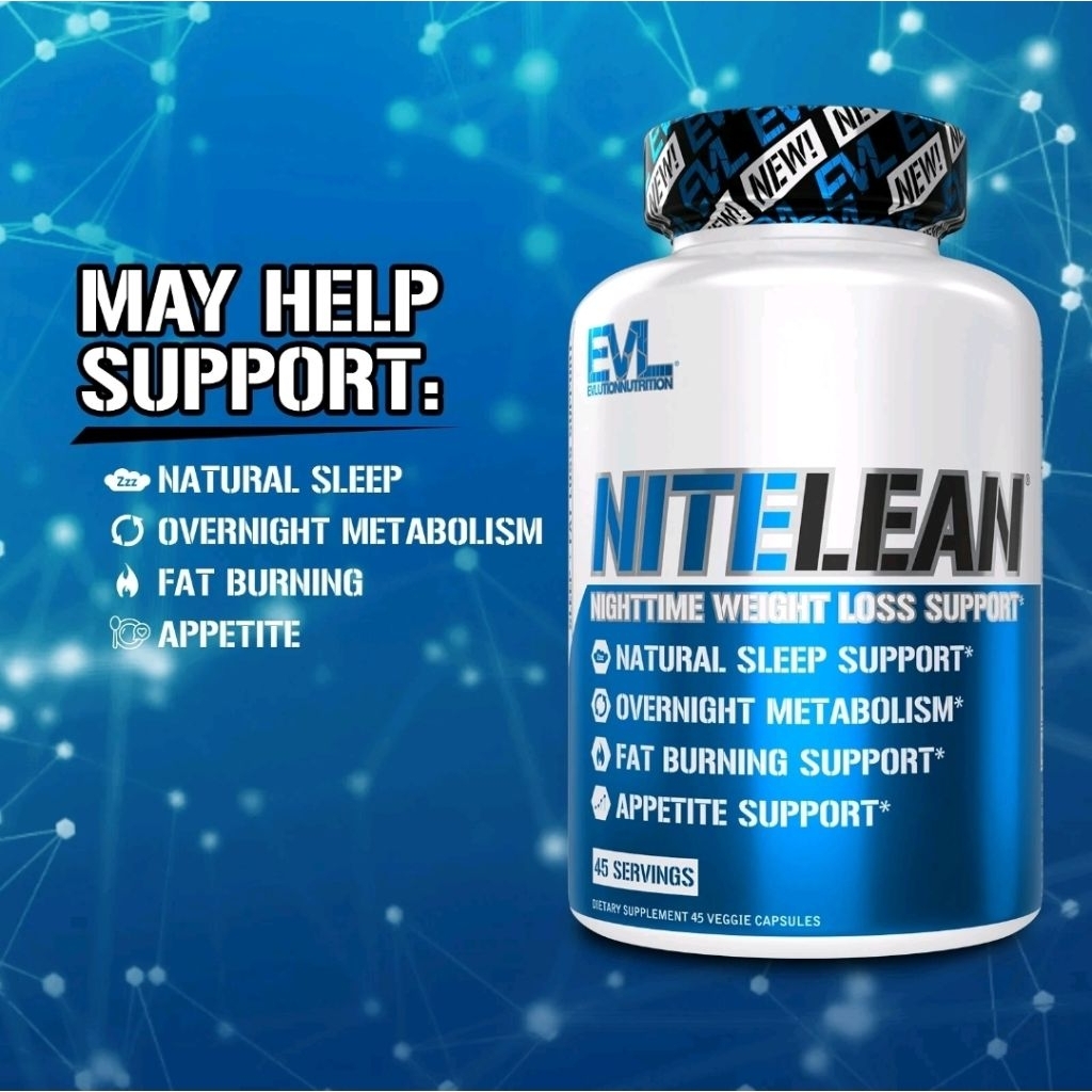 EVLution Nutrition, NiteLean ลด ขณะ หลับ  30 Caps