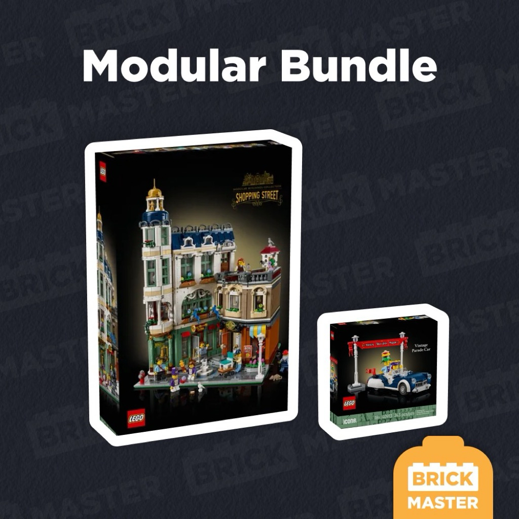 LEGO ICONS 11371 (พร้อมของแถม 40913) : Shopping Street (เลโก้แท้ โมดูล่า)