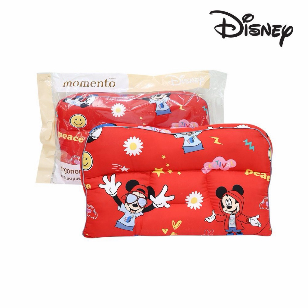 🔥พร้อมส่ง🔥ส่งไว✨Momento x Disney หมอนสุขภาพ 3D ดิสนีย์ คลาสสิก 40X70 ซม. นุ่มสบายมาก🎁ของขวัญปีใหม่🩷แท้💯% รูปที่ 2
