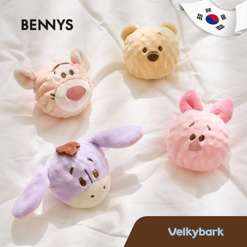 VELKYBARK [พร้อมส่ง] Bennys Disney Catch Ball Toy 🇰🇷 ของเล่นสัตว์เลี้ยง ลูกบอลสุนัข มีเสียงปี้บๆ