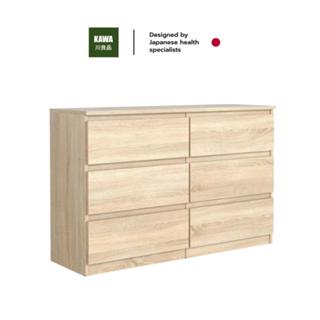 Kawa ตู้ลิ้นชักอเนกประสงค์ 6 ลิ้นชัก แข็งแรงทนทาน ผลิตจากไม้…